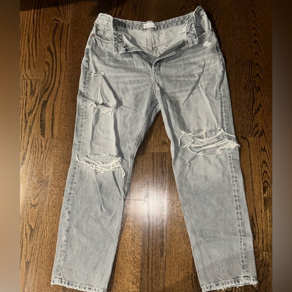 Zara Size 14 Light Grey Jeans - Picture 1 of 4